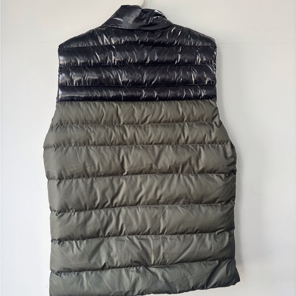 Moncler Black and Olive Men's Puffer Vest - Picture 3 of 4